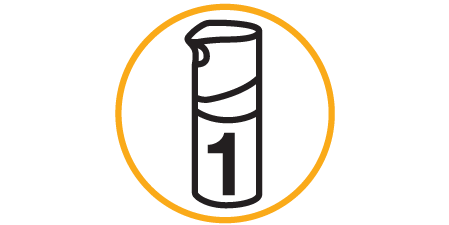 Знак одного флакона
